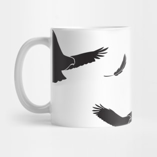 Hawk Pattern Illustration Mug